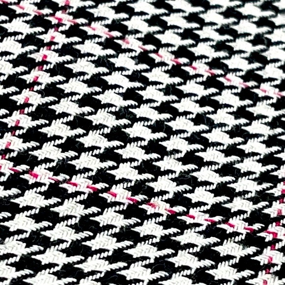 Petite Sophisticate size 2 black white pink houndstooth sleeveless mini dress - Picture 4 of 16